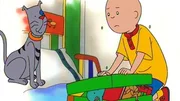Caillou versucht den Koffer f&uuml;r den Ausflug selbst zu packen.