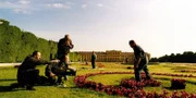 Dreharbeitem im Park von Schönbrunn.