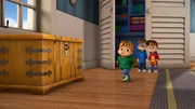 Theodore (vorne) verschweigt doch etwas, da sind sich Simon (hi.l.) und Alvin (hi.r.) sicher! Doch was ist es? Theodore (vorne) verschweigt doch etwas, da sind sich Simon (hi.l.) und Alvin (hi.r.) sicher! Doch was ist es?