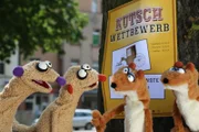 Die erdmännchen Jan & Henry mit den mysteriösen Doppelgängern.