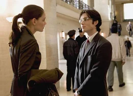 Auf verschiedenen Seiten des Gesetzes: Katie Holmes als Rachel Dawes, Cillian Murphy als Dr. Jonathan Crane