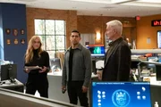 (v.l.n.r.) Ellie Bishop (Emily Wickersham); Nick Torres (Wilmer Valderrama); Leroy Jethro Gibbs (Mark Harmon)
