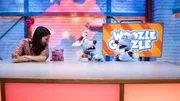 Bei Woozle Goozle geht es heute um Australien. Und auch um die Frage, ob die Woozles vielleicht von K&auml;ngurus abstammen. Woozle (mi.) kann das nicht so richtig glauben und versucht der Frage wissenschaftlich auf den Grund zu gehen. Dabei helfen ihm Maria (li.), sein Opa (re.) und das Meerwoozchen (2.v.li.).