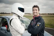 Picture Shows: The Stig and Daniel Ricciardo