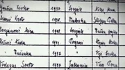 Diana Budisavljevićs Liste der Kinder. Durch das penible Führen von Namens- und Merkmallisten der Kinder war es später möglich, sie zu ihren Familien zurückzubringen.