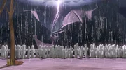 Die Hattifnatten versammeln sich zu einem seltsamen Ritual auf der Insel.