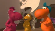 Oskar, Matilda und Kokosnuss halten Babysitten für ein Kinderspiel.