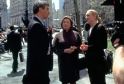 L-R: Jack McCoy (Sam Waterston), Nora Lewin (Dianne Wiest), Serena Southerlyn (Elisabeth Rohm)
