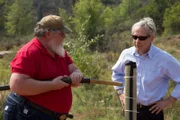 A Japanese-style sword that is surprisingly made by Howard Clark, a famous American sword-maker.