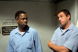 L - R: Chris Rock als Caretaker, Adam Sandler als Paul Crewe