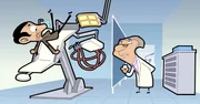 v.li.: Mr. Bean, Dr. Fangpuller