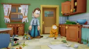 Dank Angel wird Garfield ständig für Dinge verantwortlich gemacht, an denen er keine Schuld hat.