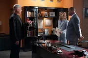 Mark Harmon as NCIS Special Agent Leroy Jethro Gibbs, Maria Bello as NCIS Special Agent Jaqueline "Jack" Sloane, Rocky Carroll  as NCIS Director Leon Vance