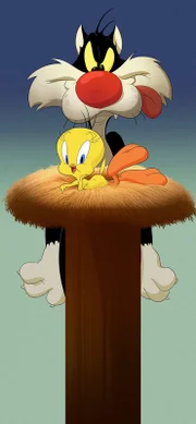 Sylvester (h.) und Tweety (v.)
