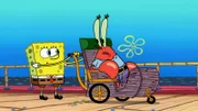 L-R: SpongeBob, Mr. Krabs