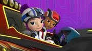 L-R: Gabby, AJ
