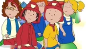 Caillou und seine Freunde lernen heute eine Menge über die Feuerwehr.