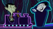 Mr. Bean und Teddy scheinen nicht beeindruckt von dem plötzlich auftauchenden Dracula zu sein. Mr. Bean und Teddy scheinen nicht beeindruckt von dem plötzlich auftauchenden Dracula zu sein.