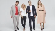 V.l.: Milos Vukovic, Isabell Hertel, Ben Ruedinger, Claudelle Deckert
