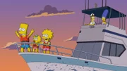 "Die Simpsons", "Gorilla Ahoi!". Beim Besuch eines Wasserparks erinnert sich Homer an einen alten Kindheitstraum. Seit ihn sein Vater zum Angeln mitgenommen hat, wünscht er sich sehnlichst ein eigenes Boot. Kaum ist es angeschafft, entpuppt sich der Unterhalt des neuen Gefährts jedoch als äußerst kostspielig. Unterdessen finden Lisa und Bart Gefallen daran, gefährliche Wildtiere aus Zoogehegen zu befreien. Leider gerät die gutgemeinte Rettungsaktion schnell außer Kontrolle.