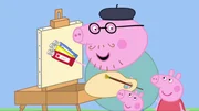 L-R: Daddy Pig, George Pig, Peppa Pig