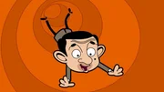 Die geschwungene Schlangenrutsche ist genau nach Mr. Beans Geschmack.