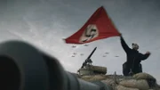 Stukkas flying over Karl Fuchs in his Panzer Tank.