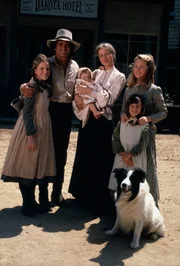 Laura Ingalls (Melissa Gilbert), Charles Ingalls (Michael Landon), Baby Grace Ingalls (Brenda Turnbaugh), Caroline Ingalls (Karen Grassle), Mary Ingalls (Melissa Sue Anderson), Carrie Ingalls (Lindsay Sidney Greenbush)