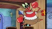 L-R: Plankton, Mr. Krabs
