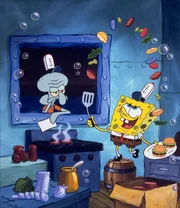 Squidward Tentakel und SpongeBob Schwammkopf