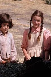 Albert Quinn Ingalls (Matthew Labyorteaux, l.); Laura Ingalls (Melissa Gilbert, r.)