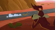 v.li.: Road Runner, Wile E. Coyote