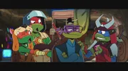 L - R: Michelangelo, Raphael, Donatello, Leonardo