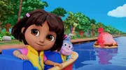 v.li.: Dora, Boots, Big Red Chicken