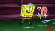 L-R: SpongeBob, Gary