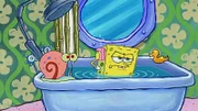 L-R: Gary, SpongeBob