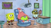 L-R: SpongeBob, Patrick, Dr. Mundane