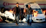 Semir Gerkhan (Erdogan Atalay, r.) und Alex Brandt (Vinzenz Kiefer)