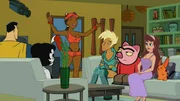 L-R: Captain Leslie Hero, Toot Braunstein, Foxxy Love, Xandir P. Wifflebottom, Spanky Ham, Princess Clara, Ling-Ling