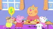 L-R: Pedro Pony, Peppa Pig, Mummy Pig, Suzy Sheep