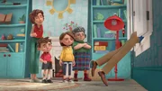 v.li.: Mrs. Brown, Jonathan Brown, Judy Brown, Mrs. Bird, Mr. Brown