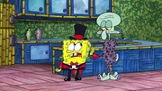 L-R: SpongeBob, Squidward