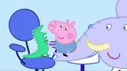 L-R: George Pig, Dr. Elephant