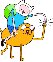 Top to bottom: Finn (Jeremy Shada), Jake (John DiMaggio)