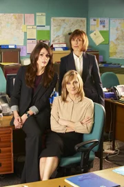 (v.l.n.r.) DC Rachel Bailey (Suranne Jones); DC Janet Scott (Lesley Sharp); DCI Gill Murray (Amelia Bullmore)