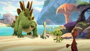 Marsh, Bill und Tiny ermutigen Rocky (r.).
