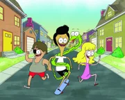L-R: Hector Flanagan, Sanjay Patel, Craig, Megan Sparkles.