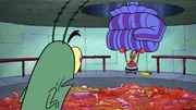 L-R: Plankton, Mr. Krabs