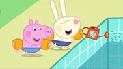 L-R: George Pig, Richard Rabbit