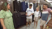 Servet, Loredana und Florian wollen einen Anzug aussuchen